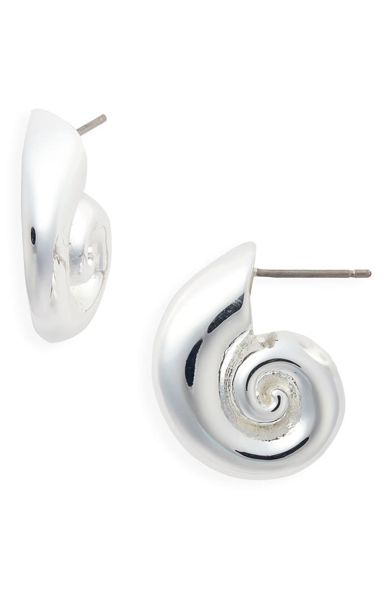Dylan Earrings, Main, color, HIGH POLISH SILVER