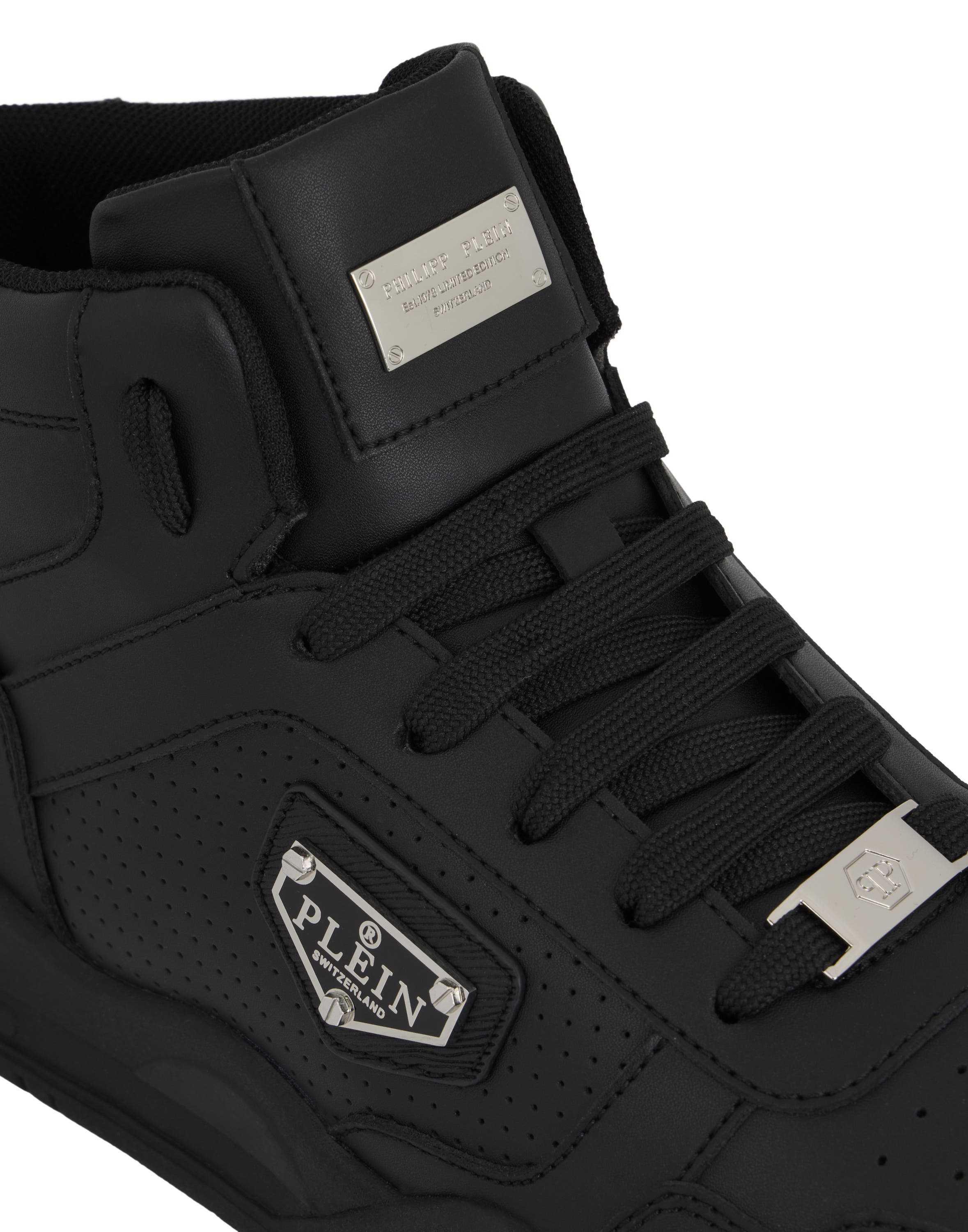 Mid-Top Sneakers Street King Unisex, Alternate, color, black/black