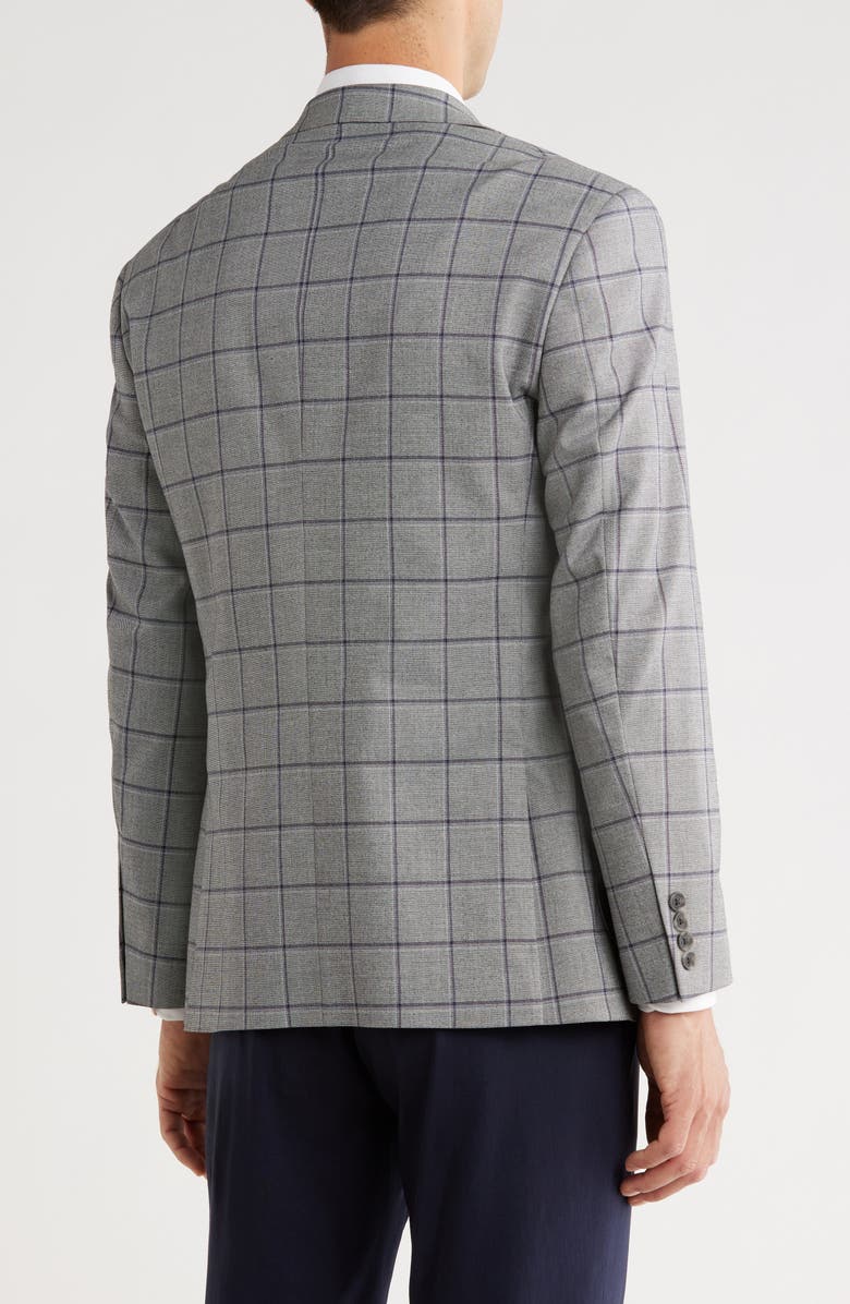 NORDSTROM RACK Windowpane Sport Coat, Alternate, color, Grey Graphic Pane