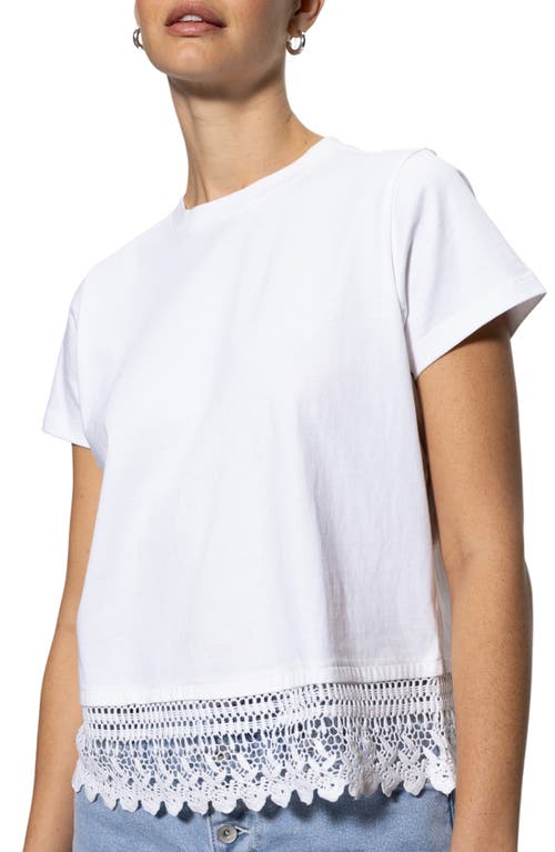 Sanctuary Lace Remix T-shirt In White