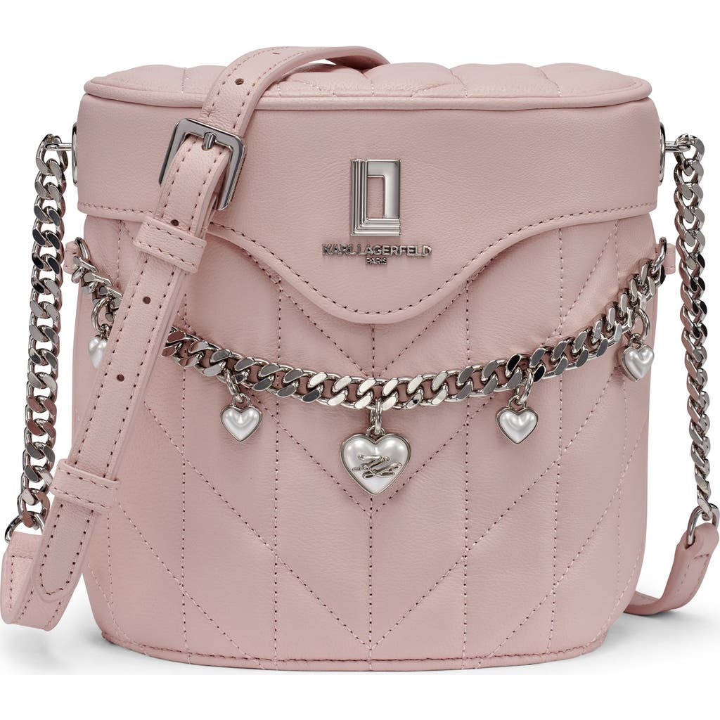 Karl Lagerfeld Paris Lafayette Crossbody In Pink