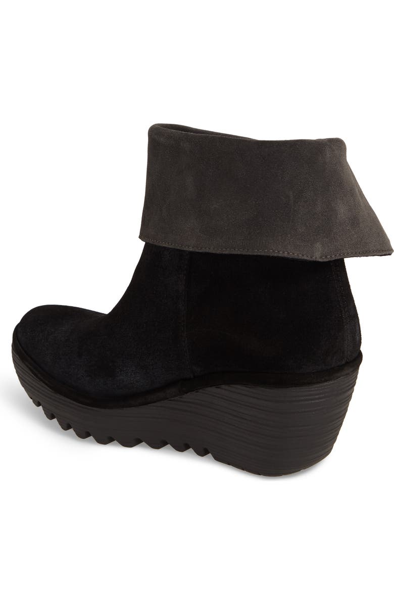 Fly London 'Yex' Platform Wedge Bootie, Alternate, color,