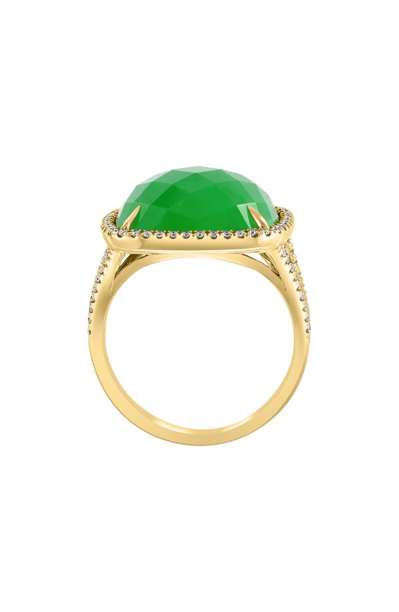 EFFY 14K Yellow Gold Jade & Diamond Ring, Alternate, color,