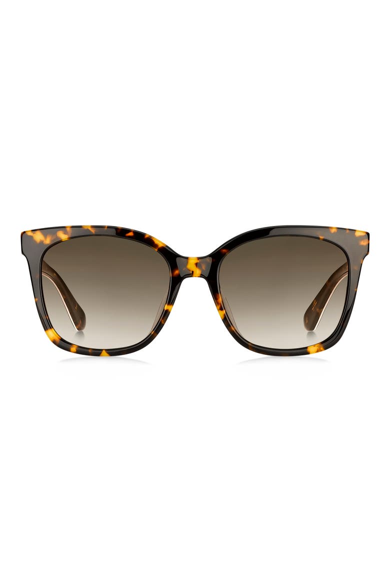 kiya 53mm round sunglasses, Main, color, HAVANA PATTERN/ BROWN