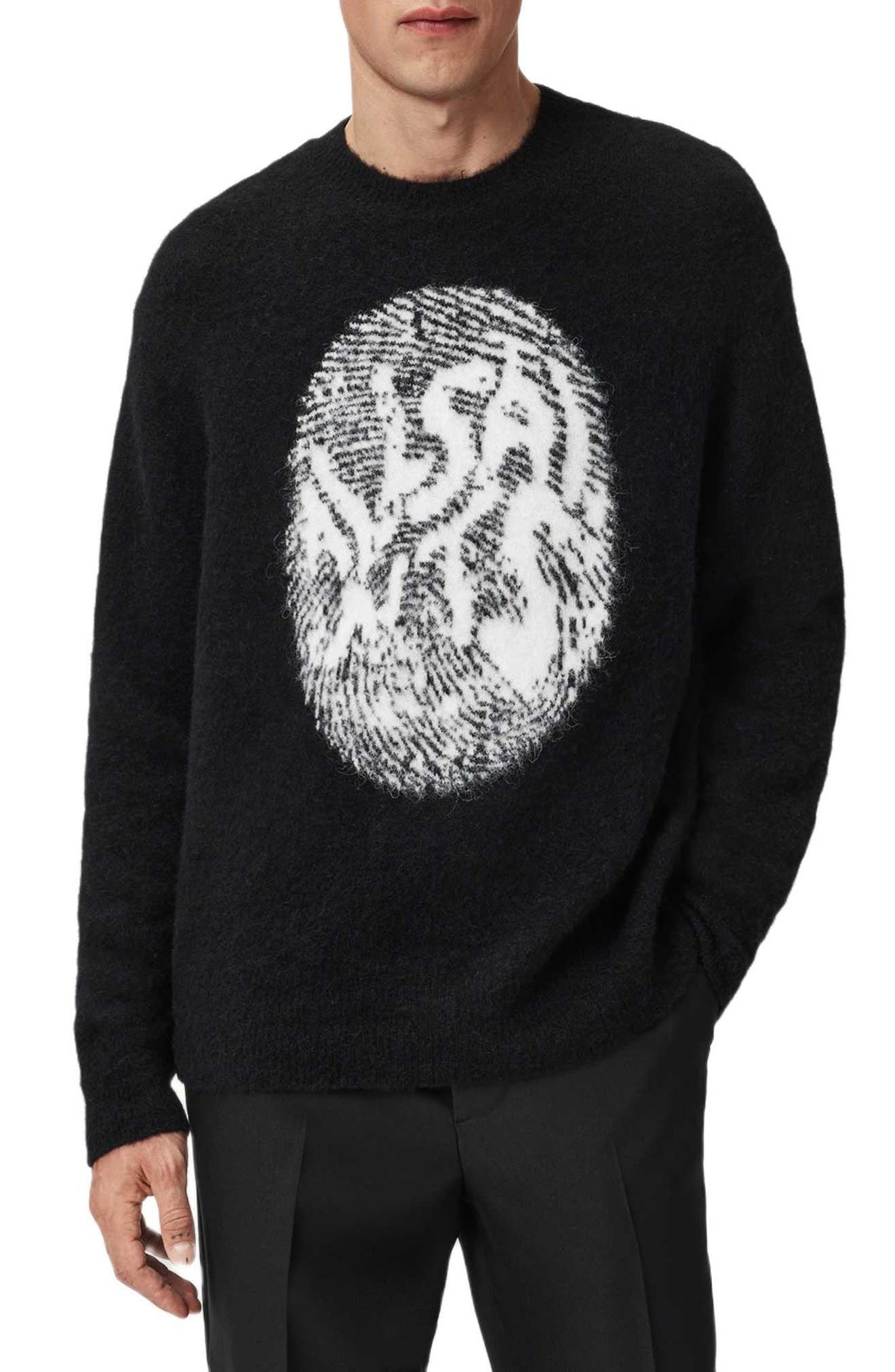 AllSaints Ridges Logo Sweater