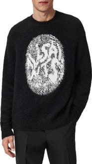 AllSaints Ridges Logo Sweater