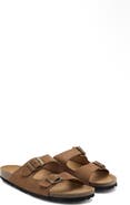 MANGO Double Buckle Slide Sandal