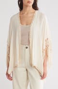 Forgotten Grace Crochet Fringe Cardigan