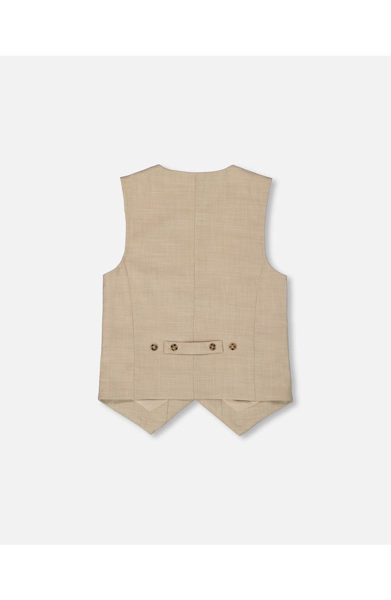 Deux par Deux Boy's Sleeveless Vest Light Taupe, Alternate, color,