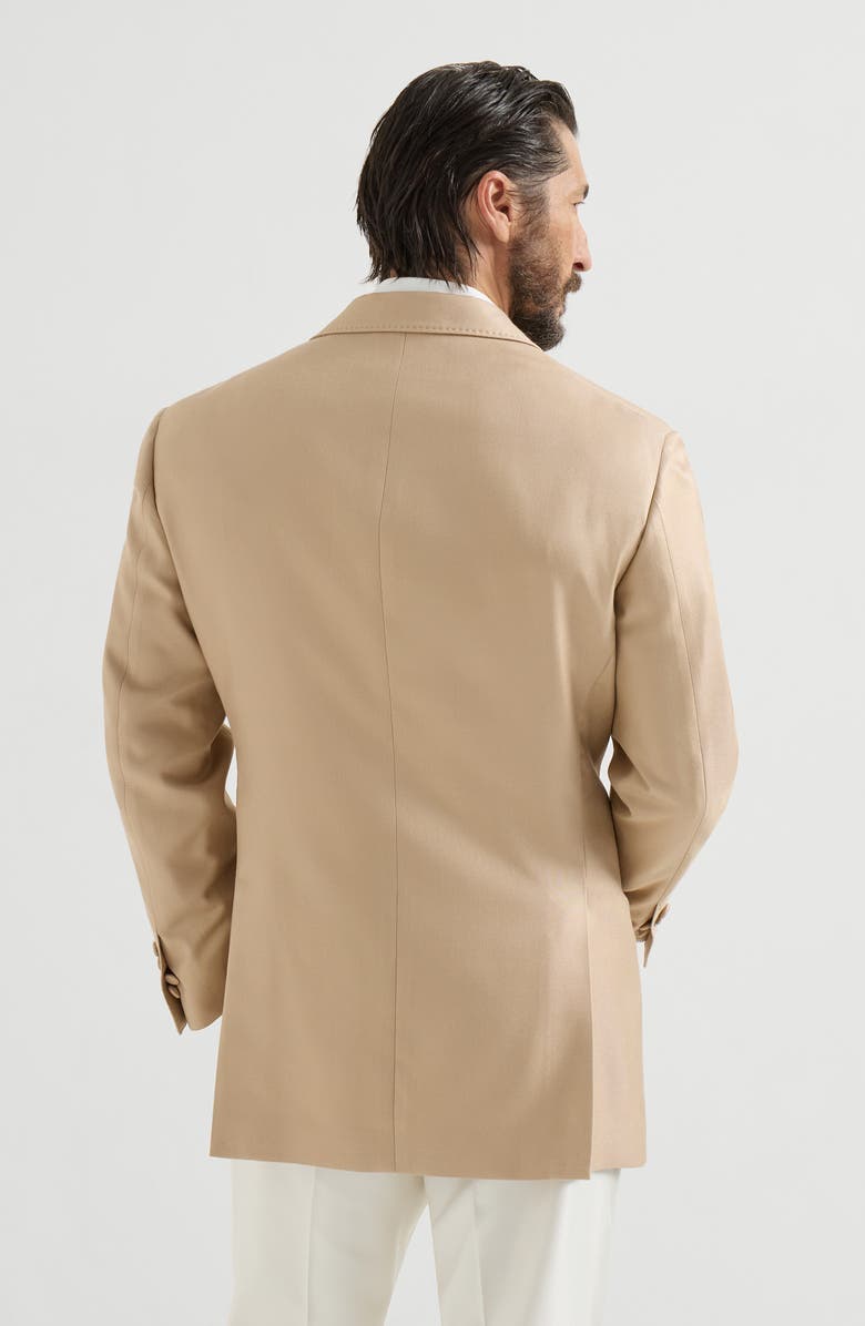 Brunello Cucinelli Tuxedo Jacket, Alternate, color, Camel