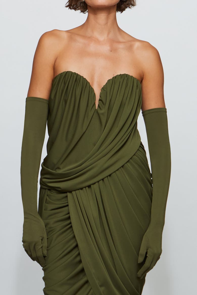 Spencer Midi Dress, Alternate, color, Moss