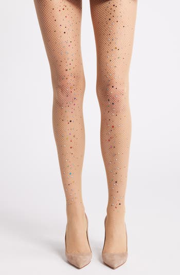 Fishnet Stocking Glitter Beige Fishnet Stocking Glitter Beige