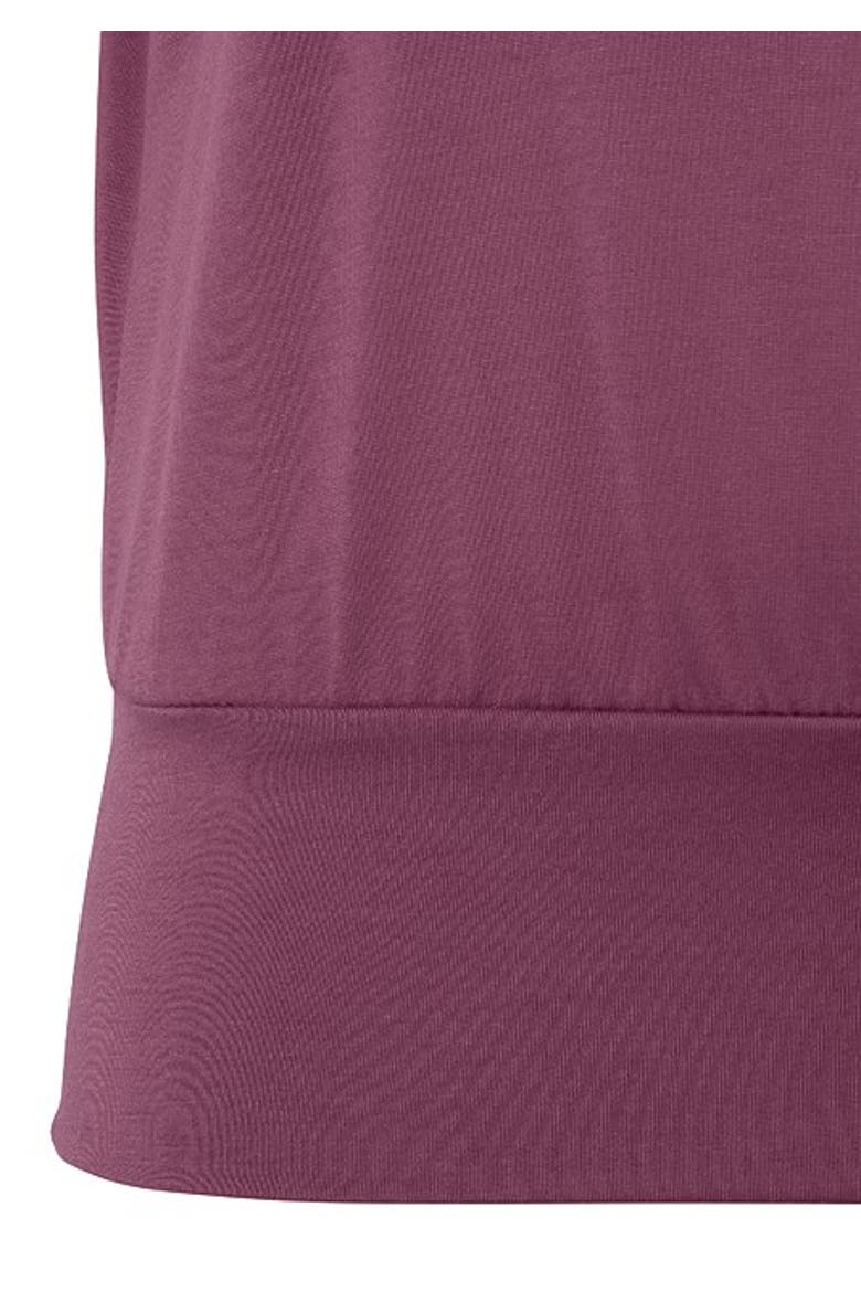 Women's Fitted Waistband Top, Alternate, color, Berry