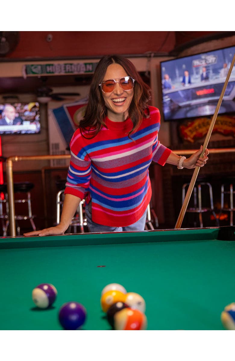 Carve Designs Olivia Plush Sweater, Alternate, color, Multistripe