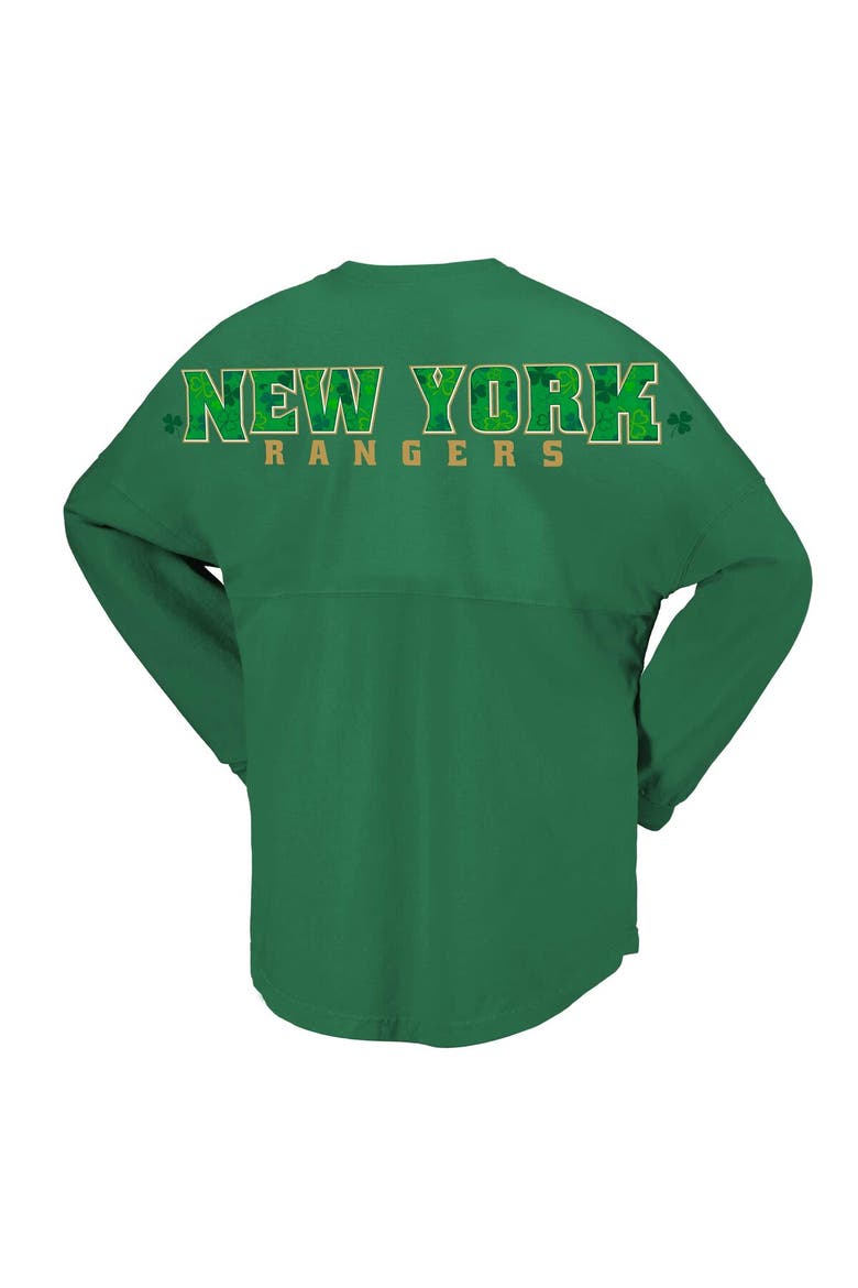 Women's Fanatics Branded Kelly Green New York Rangers St. Patrick's Day Spirit Jersey T-Shirt, Alternate, color, Kelly Green