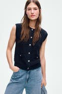 H&M Bouclé-knit Waistcoat