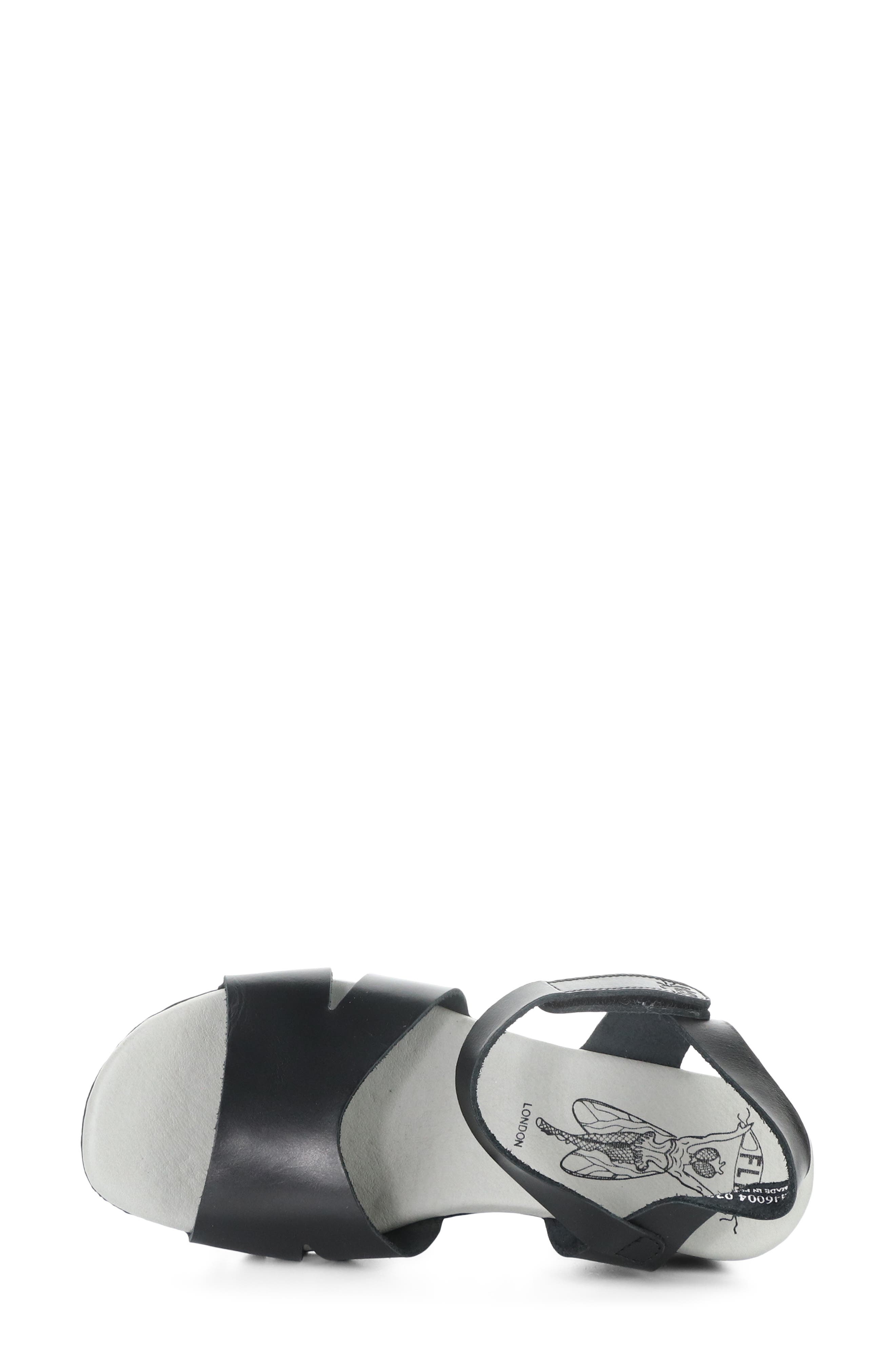 Fly London Olla Ankle Strap Wedge Sandal, Alternate, color, 