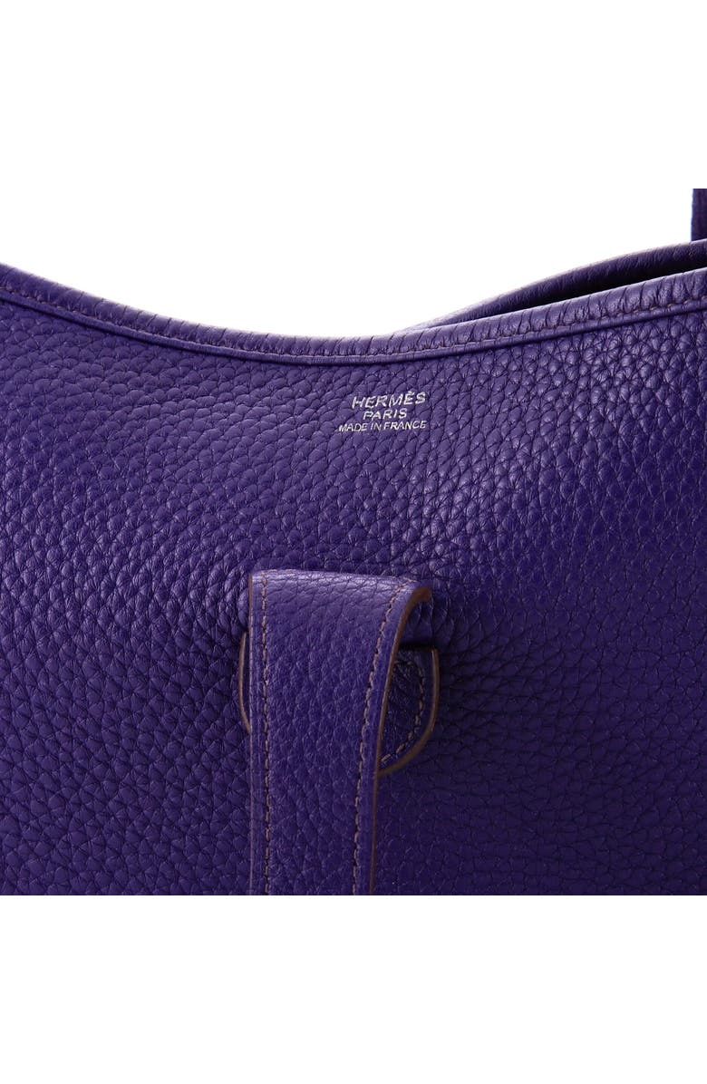 Pre-Owned Hermes Evelyne Bag Gen III Clemence GM, Alternate, color, Iris