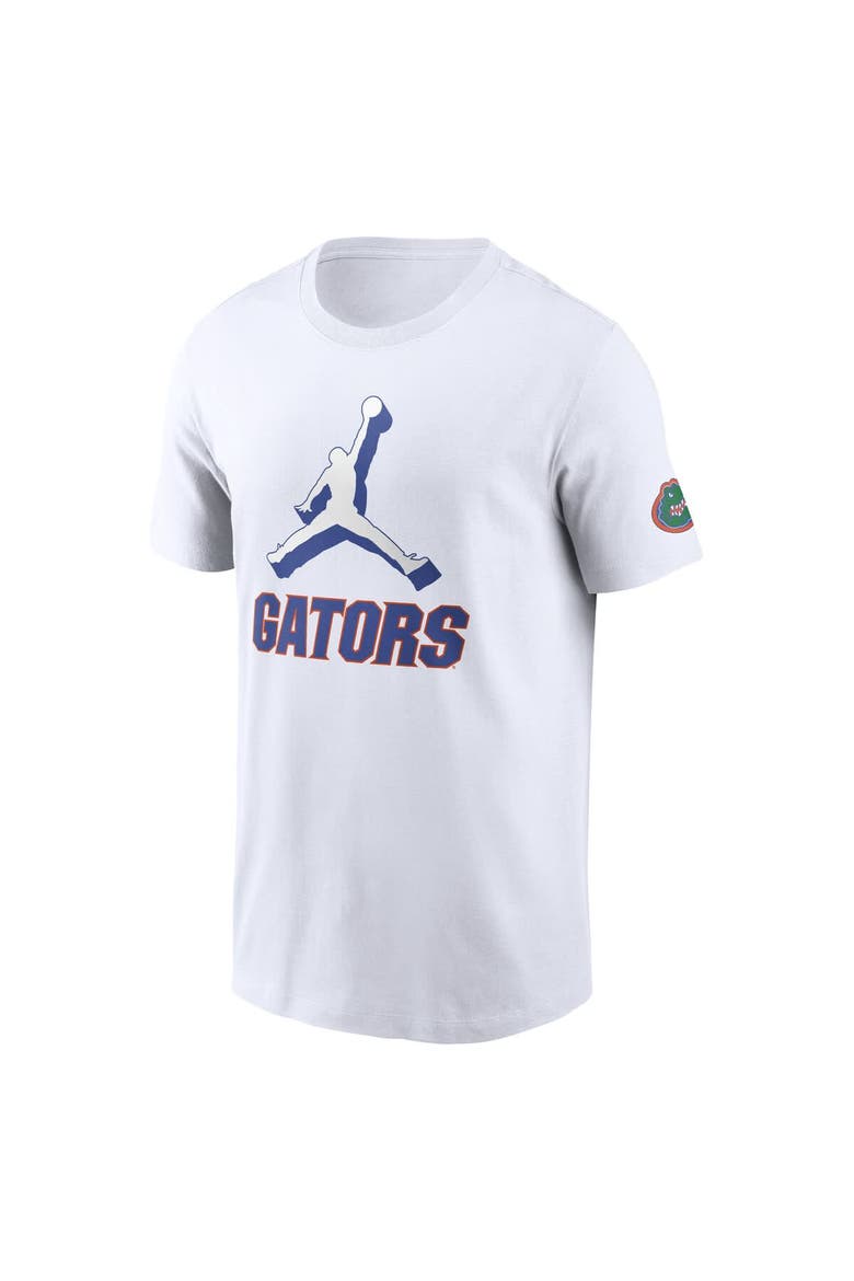 Men's Jordan Brand White Florida Gators Primetime 2-Hit Swoosh T-Shirt, Alternate, color, White