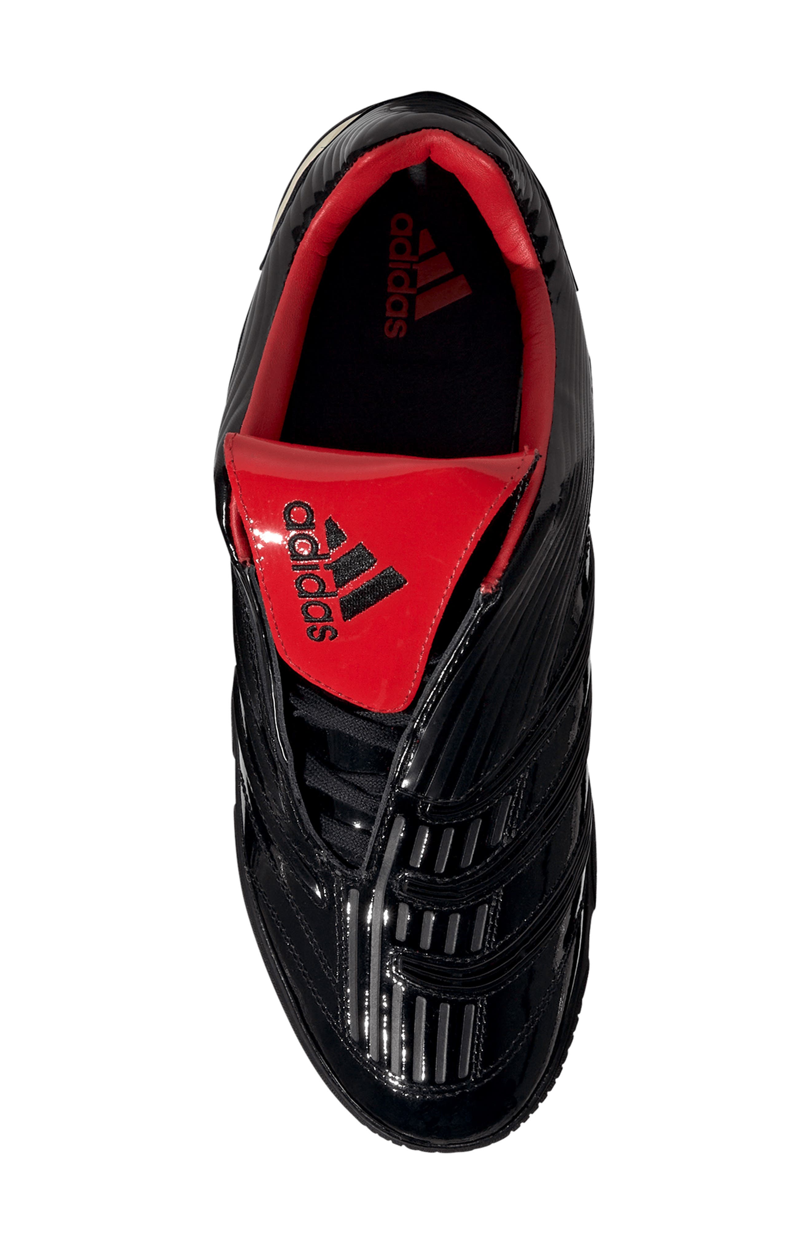 adidas Gender Inclusive Predator Sala Soccer Sneaker, Alternate, color, Core Black/ Red/ Core Black