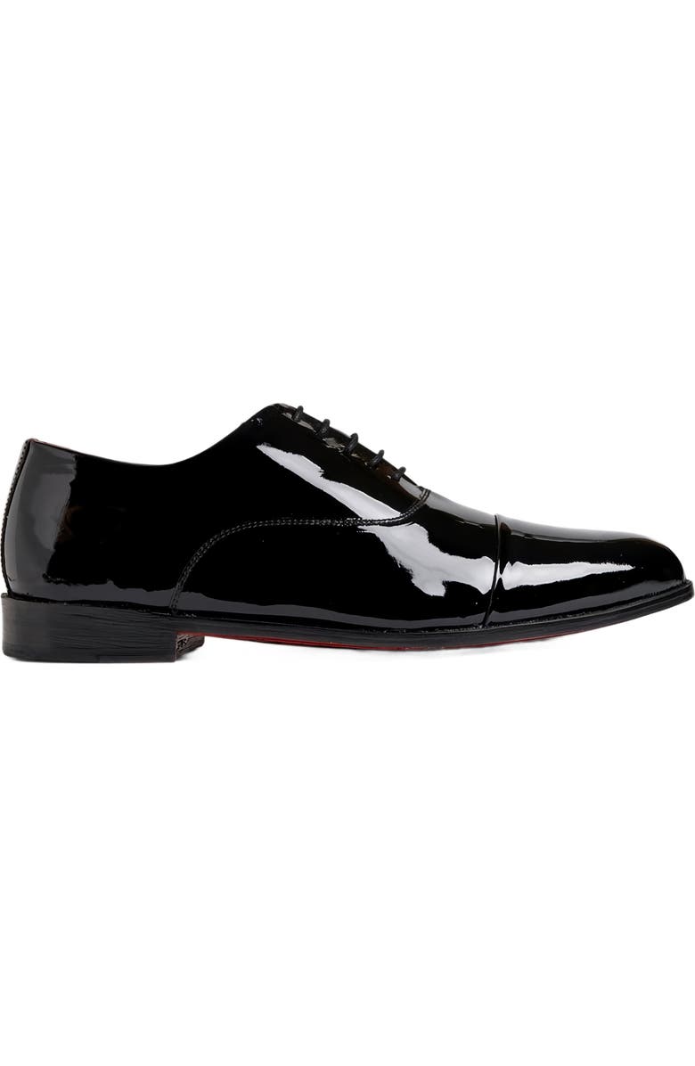 CARLOS SANTANA Tuxedos Patent Cap-toe Oxford, Main, color, Black Patent
