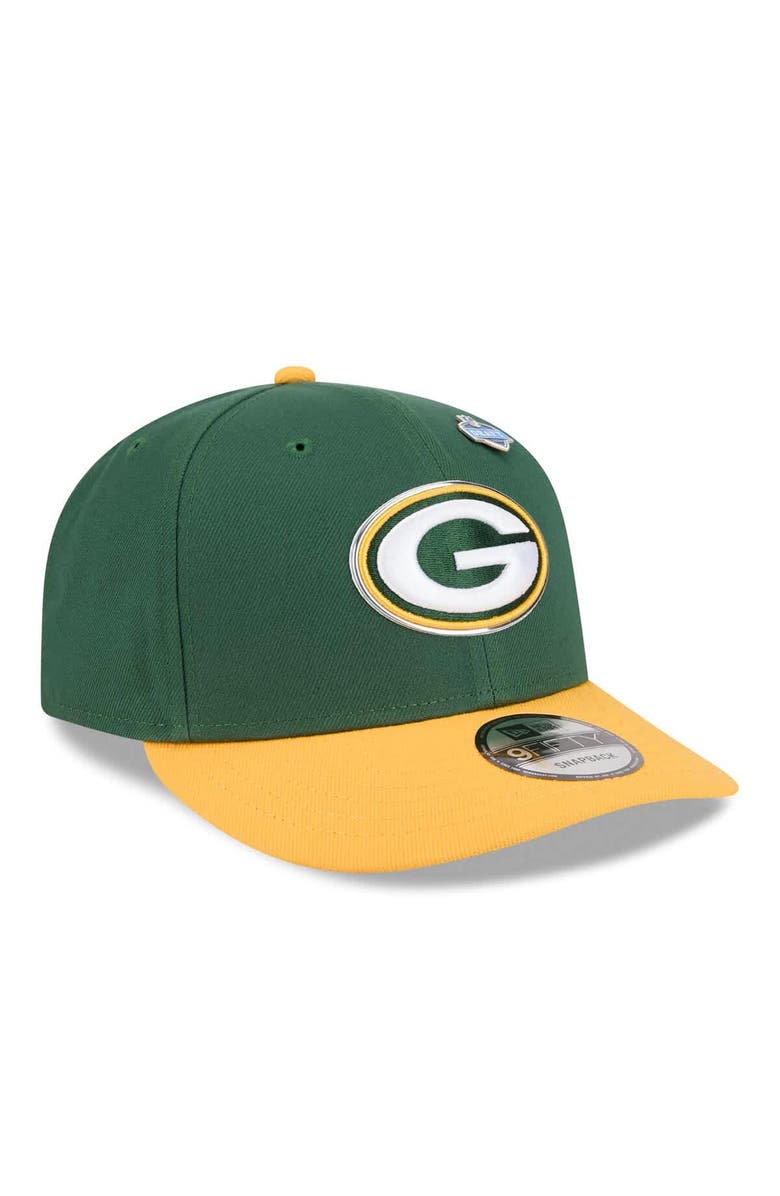 New Era Men's New Era  Green/Gold Green Bay Packers 2026 NFL Draft On Stage Pre-Curved 9FIFTY Snapback Hat, Alternate, color, Green