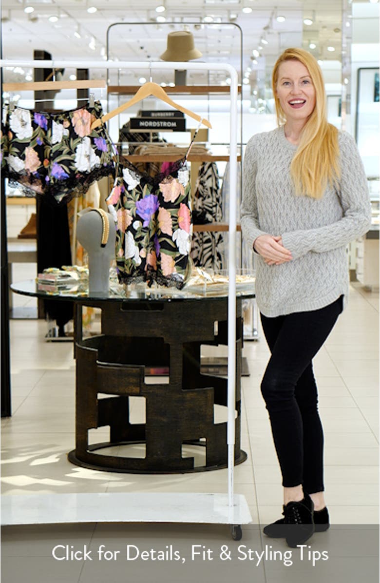 Harriet Lace Trim Satin Short Pajamas, sales video thumbnail