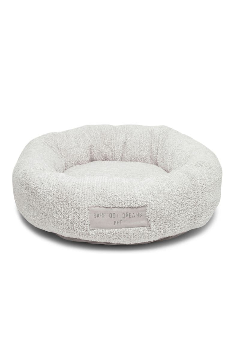 CozyChic® Round Pet Bed, Alternate, color, PEARL-SILVER