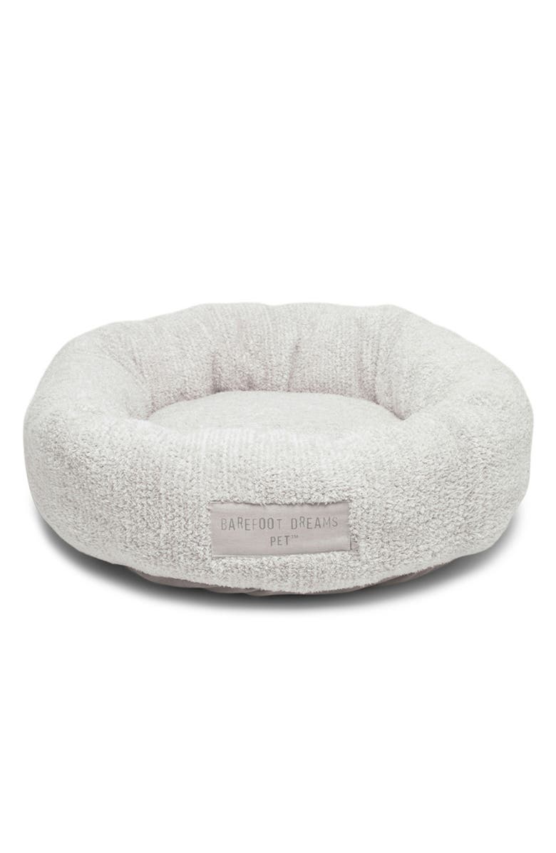 Barefoot Dreams<sup>®</sup> CozyChic<sup>®</sup> Round Pet Bed, Alternate, color, Pearl-Silver