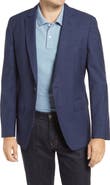 BOSS Hartlay Trim Fit Check Wool Sport Coat