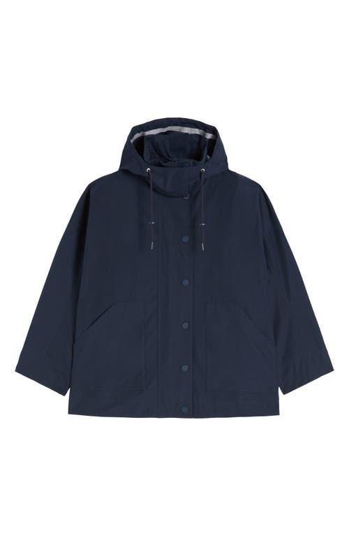 Weekend Max Mara Labbro Hooded Raincoat In Blue