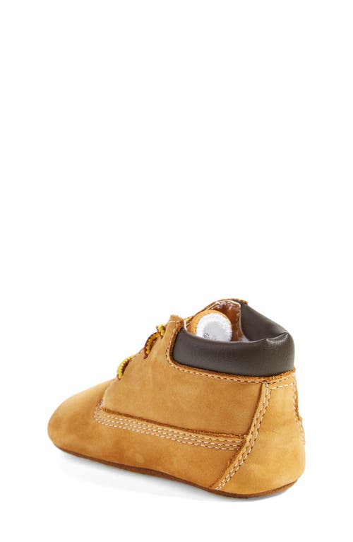 Timberland Crib Bootie With Hat In Wheat