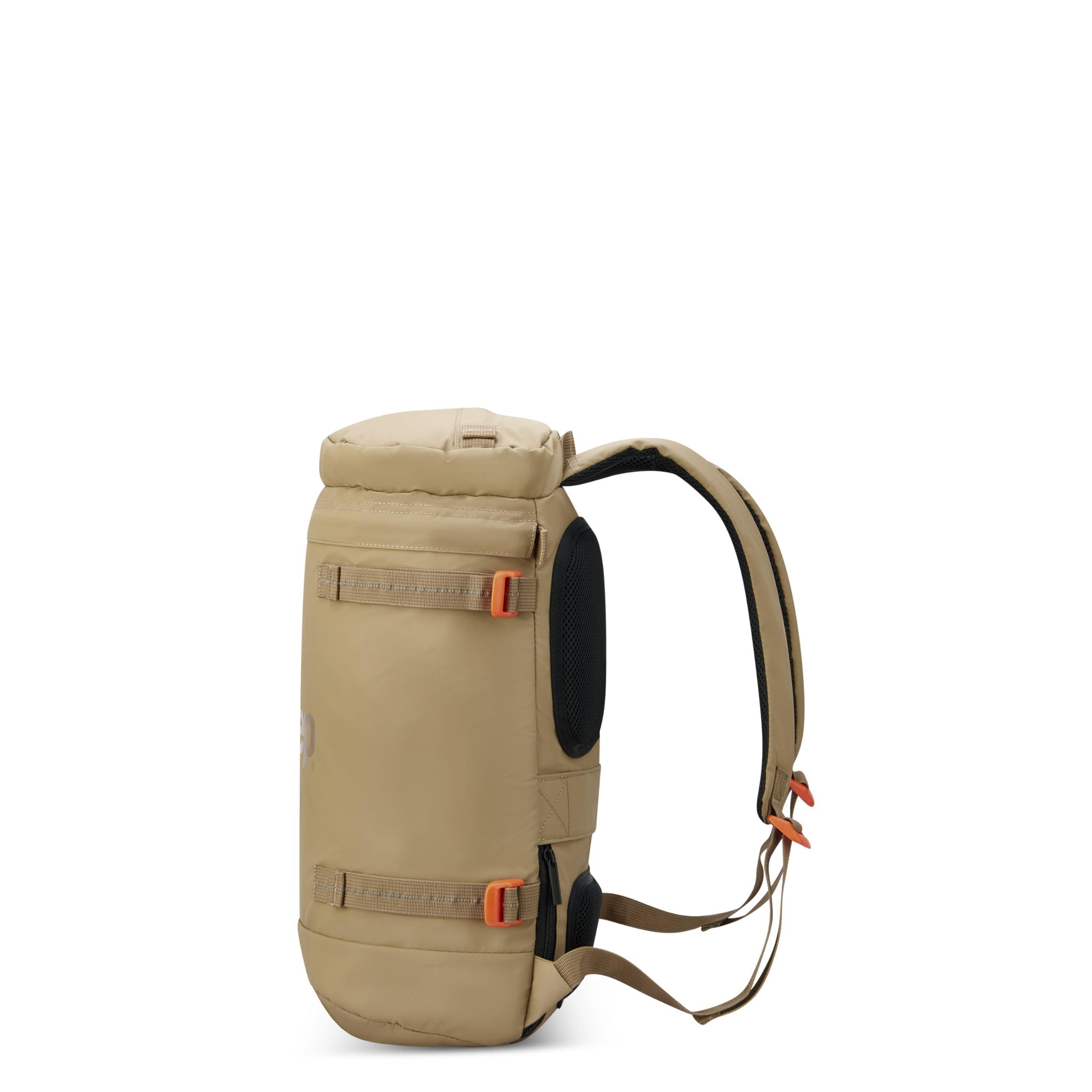 JS013C  15.6" Laptop Cylindrical Backpack, Alternate, color, Warm Sand