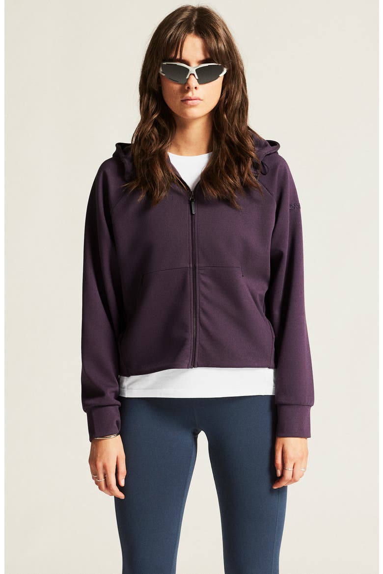 ADV Join Jersey Zip-Up Hoodie, Alternate, color, DARK PLUM