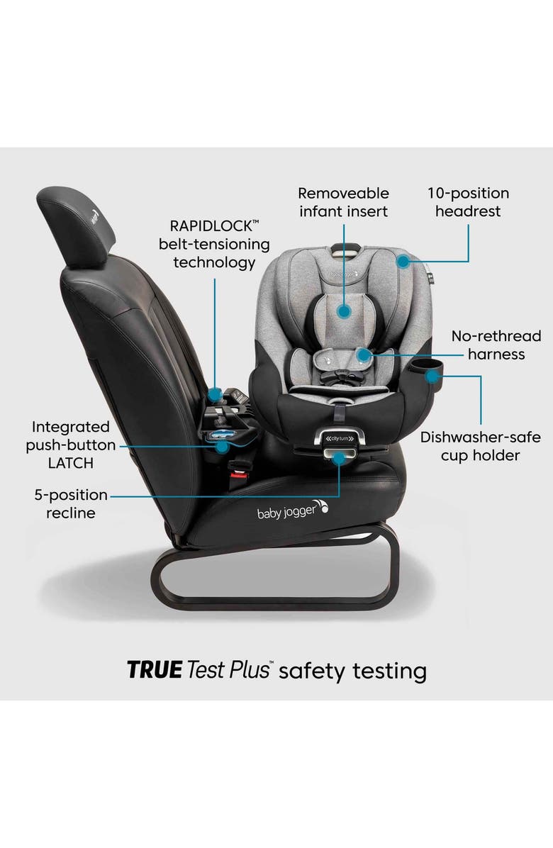 Baby Jogger City Turn<sup>™</sup> Rotating Convertible Car Seat, Alternate, color, Paloma Greige