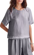 Splendid Violet Satin Top