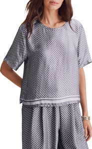 Splendid Violet Satin Top