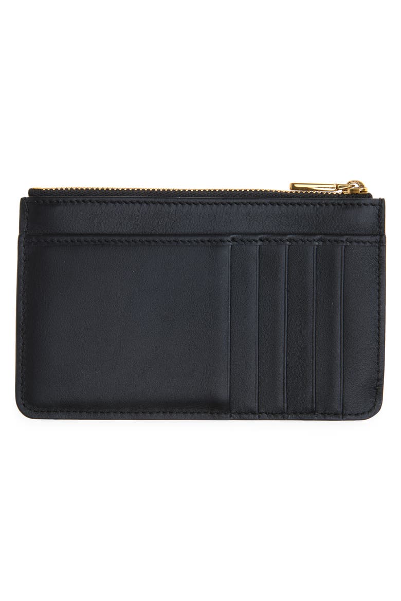 DG Logo Leather Coin Purse, Alternate, color, 80999 NERO