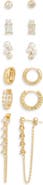 NORDSTROM RACK Pack of 6 Huggie & Stud Earrings