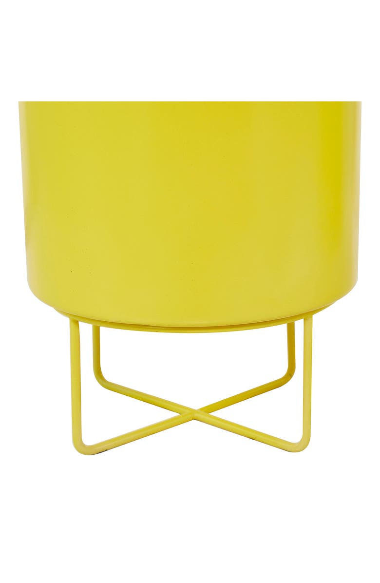 COSMO BY COSMOPOLITAN Yellow Metal Planter - Set of 2, Alternate, color,