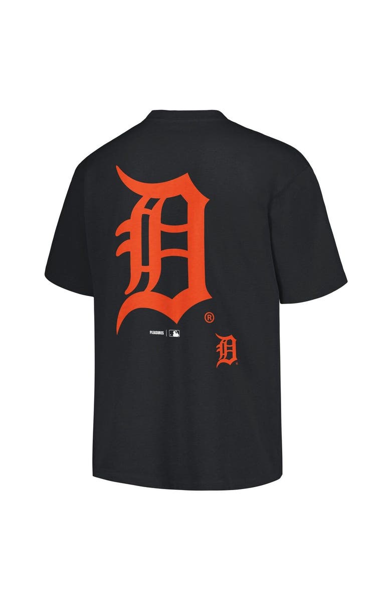 PLEASURES Men's PLEASURES  Black Detroit Tigers Ballpark T-Shirt, Alternate, color, 