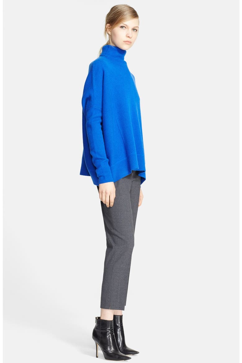 Waffle Knit Cashmere Turtleneck, Alternate, color, BLUE OLYMPUS