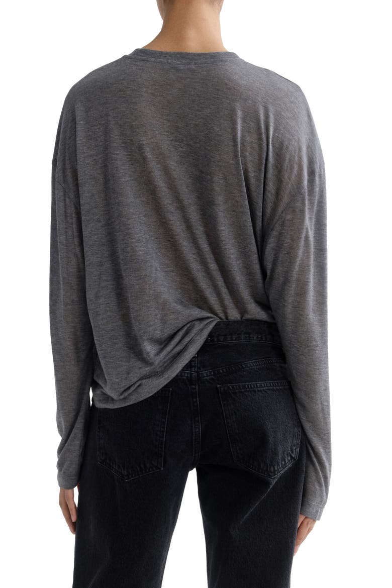 Sasha Long Sleeve T-Shirt, Alternate, color, GREY HEATHER GREY