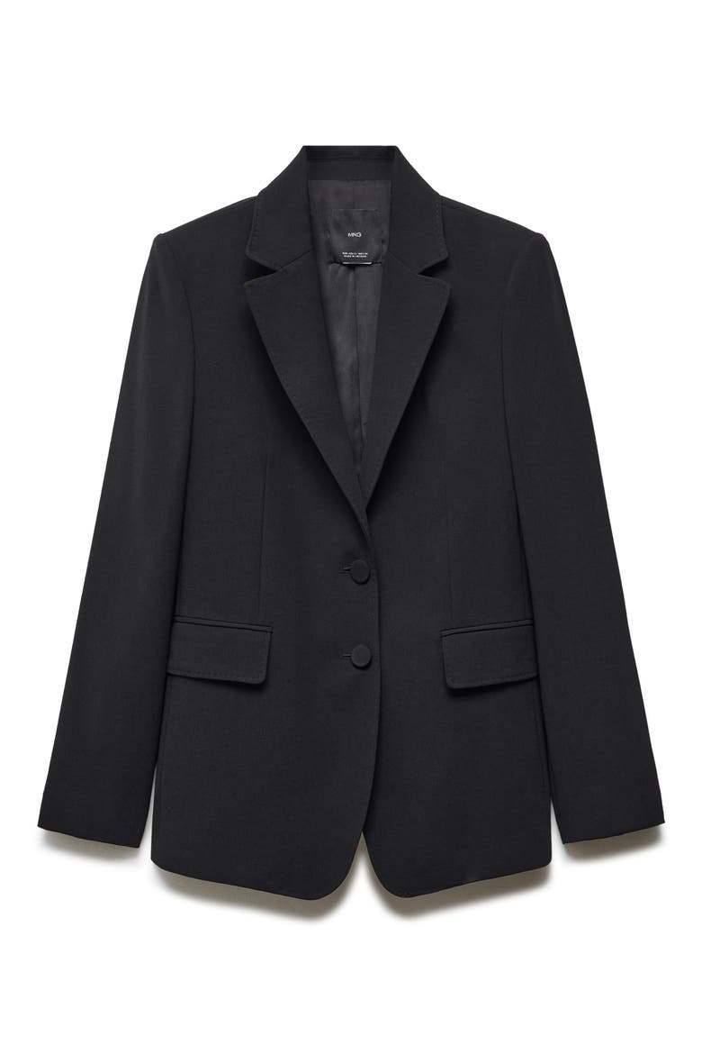 Straight Fit Suit Blazer, Alternate, color, BLACK