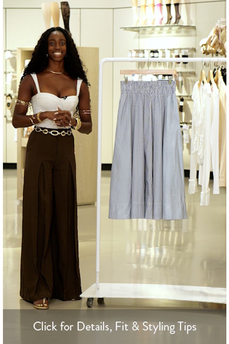 Stripe Stretch Cotton Maxi Skirt video
