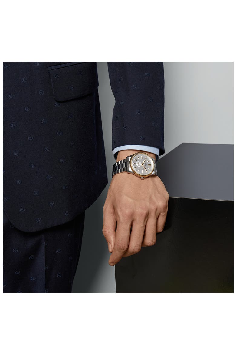 G-Timeless Automatic Bracelet Watch, 40mm, Alternate, color, NO COLOR