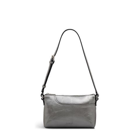 Pockets - Metallic Mini Ziptop Shoulder Bag