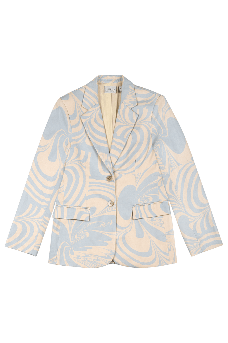 Bidran Tailored Single-Breasted Twill Blazer, Main, color, Nuva Sky