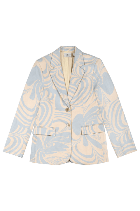 Bidran Tailored Single-Breasted Twill Blazer