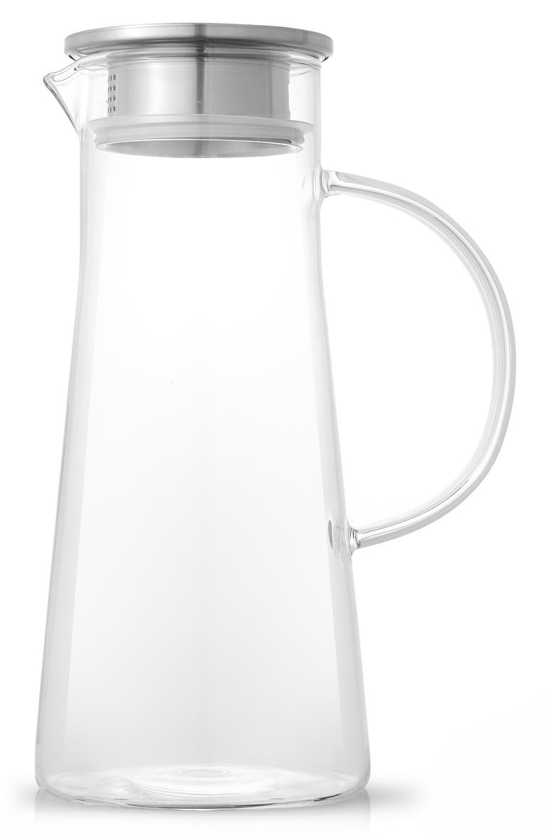Breeze Glass Drink Water Pitcher, Main, color, CLEAR
